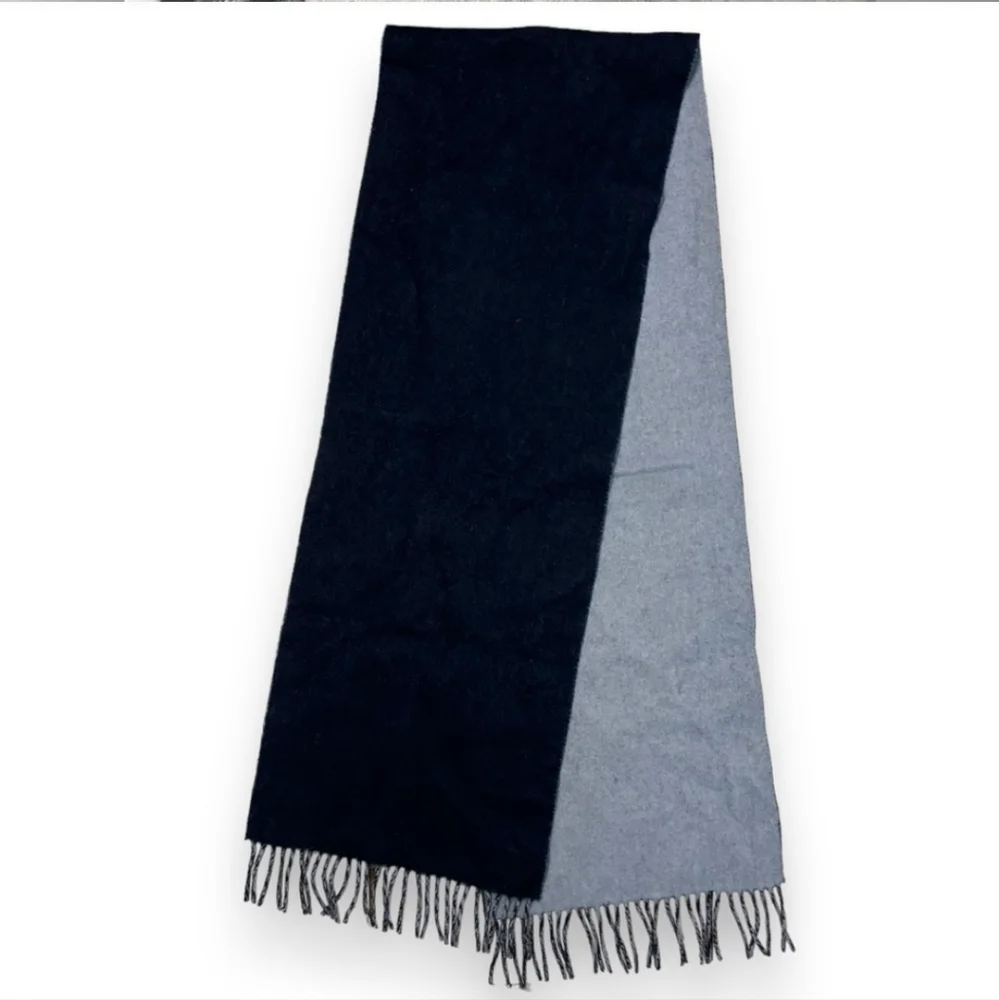 NORDSTROM Double Knit Cashmere Blend Two Color Scarf